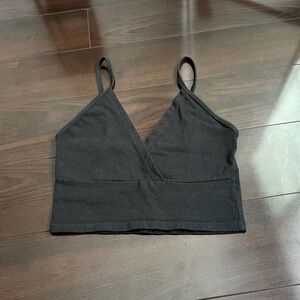 Brandy Melville Black V-neck Cami Top